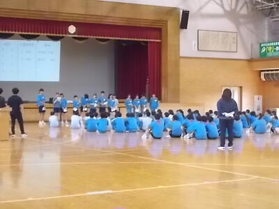 赤組結団式の様子